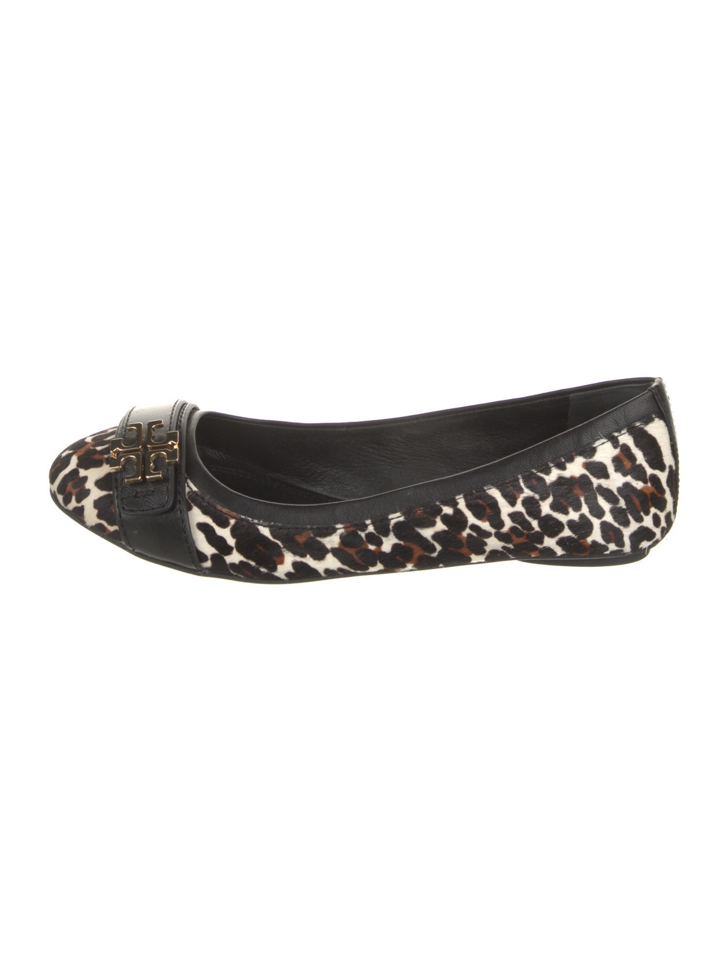 Tory Burch Ponyhair Animal Print Ballet Flats