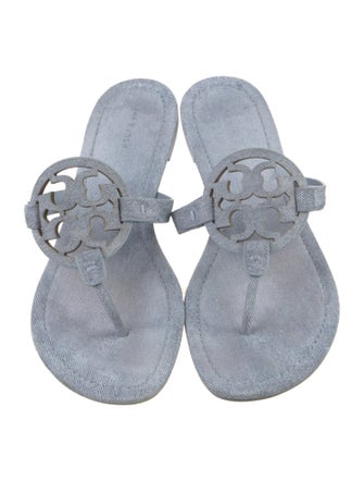 Tory Burch Leather T-Strap Sandals