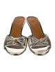 Tory Burch Leather Bow Accents Slides