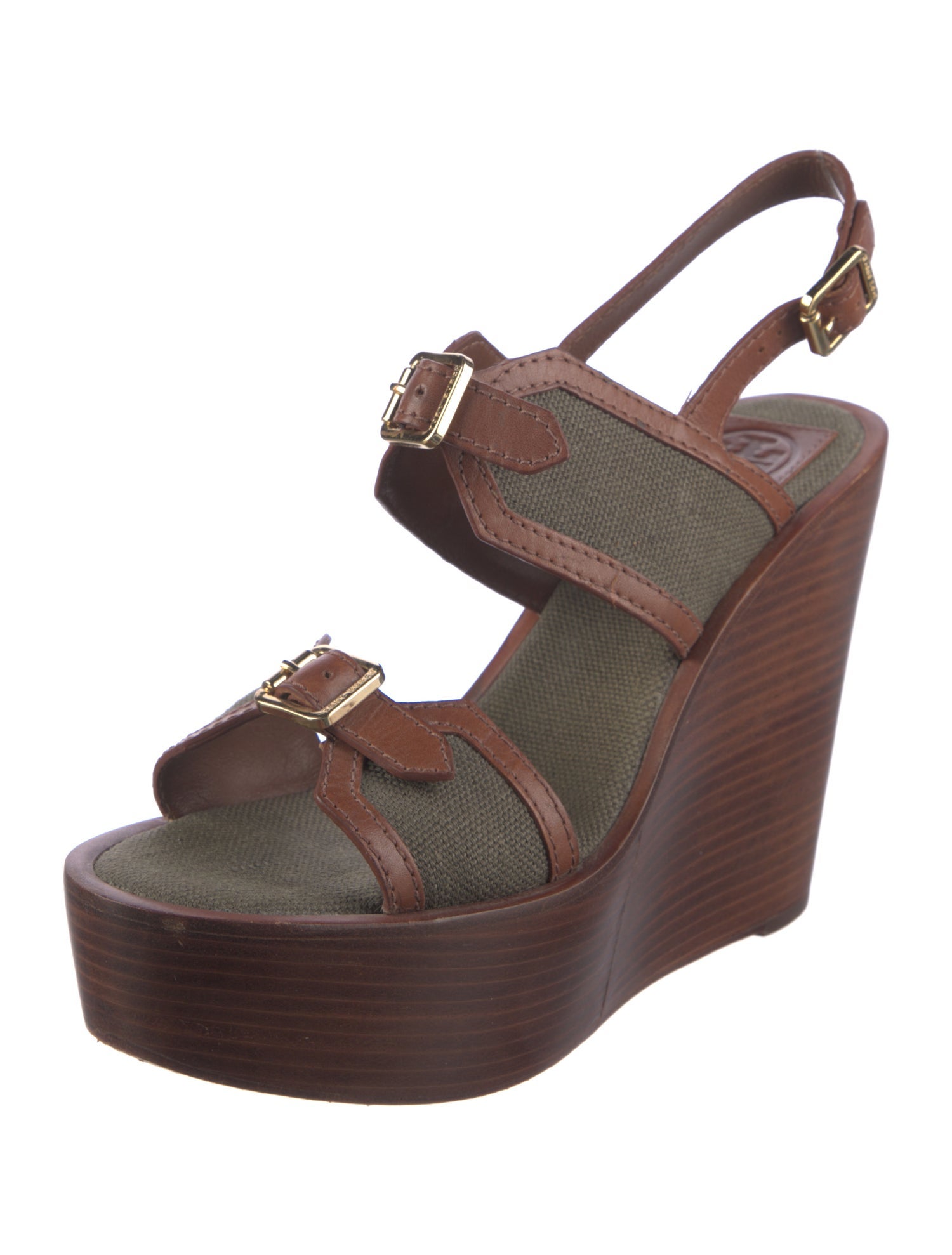 Tory Burch Leather Slingback Sandals