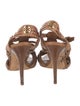 Tory Burch Leather Braided Accents Slingback Sandals