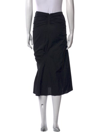 Tory Burch Fringe Trim Accent Midi Length Skirt