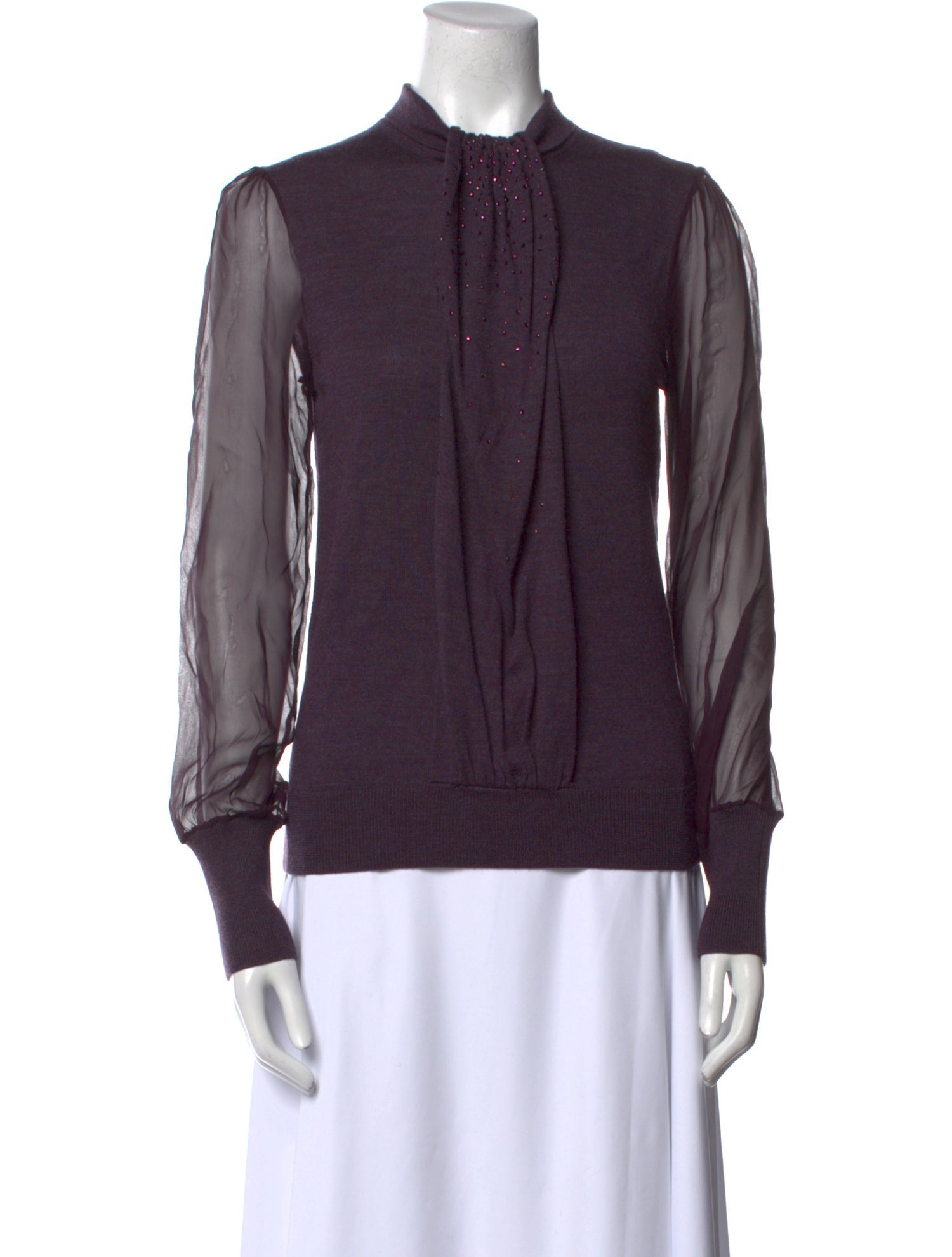 Tory Burch Merino Wool Crew Neck Sweater