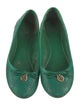 Tory Burch Patent Leather Bow Accents Ballet Flats