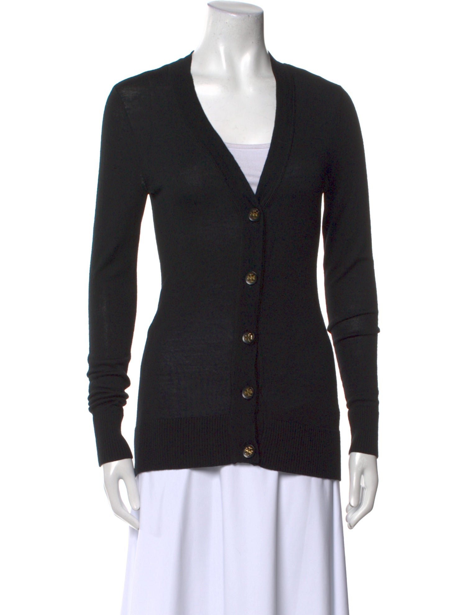 Tory Burch Merino Wool V-Neck Sweater