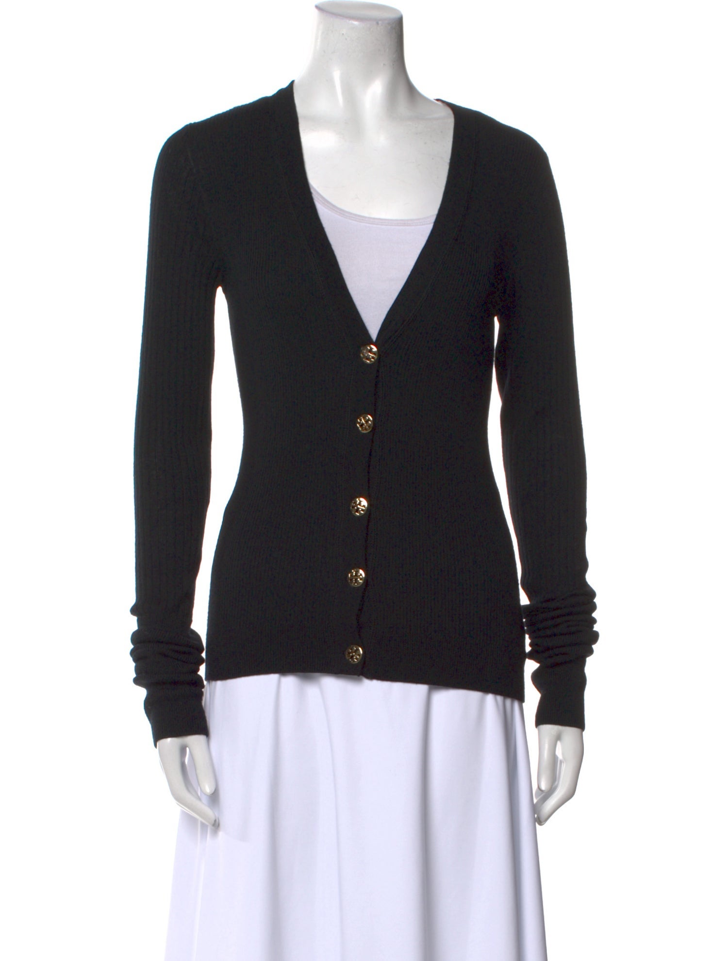 Tory Burch Merino Wool V-Neck Sweater