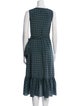 Tory Burch Polka Dot Print Midi Length Dress