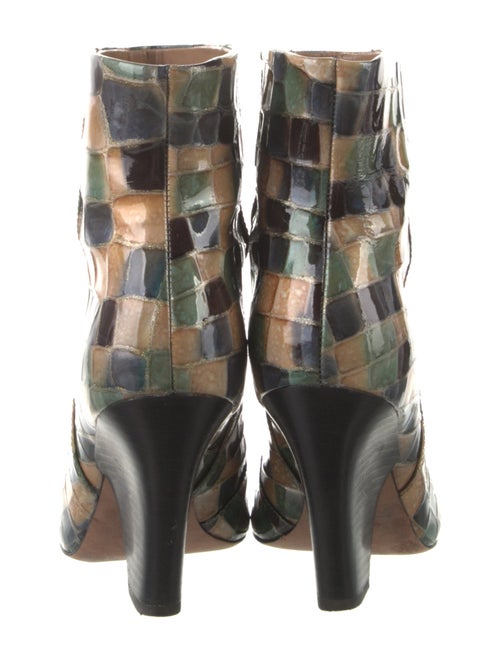 Tory Burch Patent Leather Printed Boots