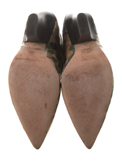 Tory Burch Patent Leather Printed Boots