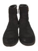 Tory Burch Suede Leather Trim Embellishment Moto Boots
