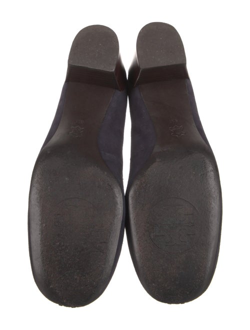Tory Burch Signature Logo Suede Pumps