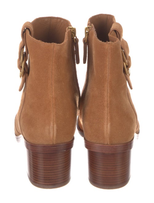 Tory Burch Suede Leather Trim Embellishment Boots