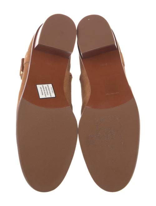 Tory Burch Suede Leather Trim Embellishment Boots