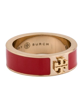 Tory Burch Enamel TT Band Ring