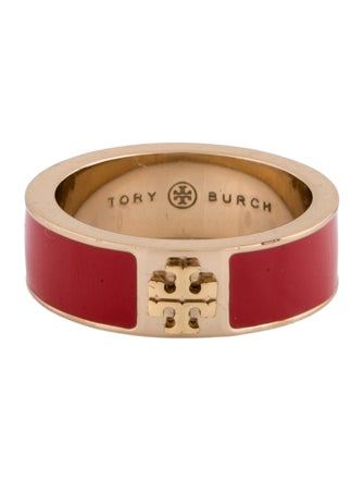 Tory Burch Enamel TT Band Ring