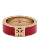 Tory Burch Enamel TT Band Ring