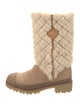 Tory Burch Shearling Moto Boots