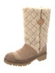 Tory Burch Shearling Moto Boots