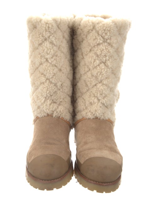 Tory Burch Shearling Moto Boots
