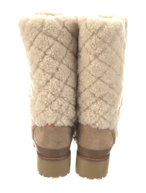 Tory Burch Shearling Moto Boots