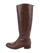 Tory Burch Leather Riding Boots