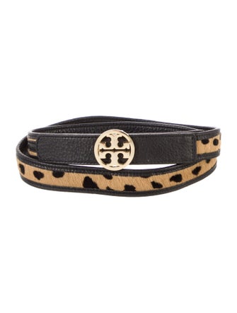 Tory Burch Skinny Ponyhair Belt