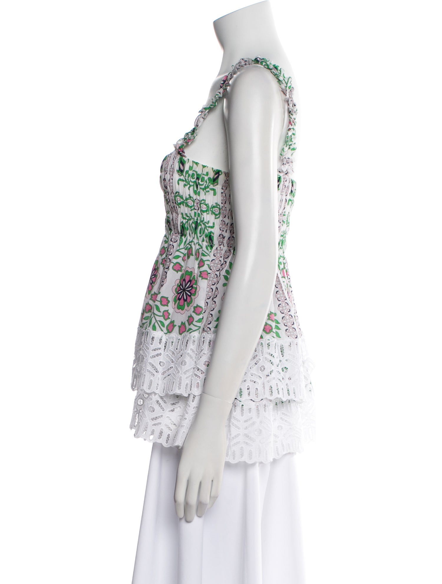 Tory Burch Silk Floral Print Top