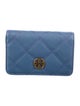 Tory Burch Leather Plaid Print Wallet