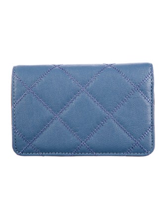 Tory Burch Leather Plaid Print Wallet