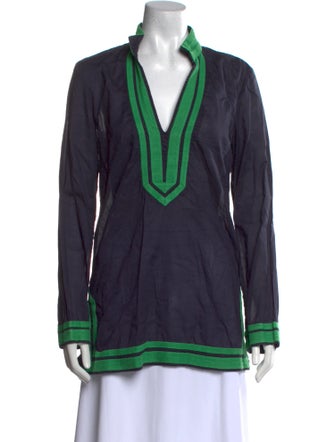 Tory Burch V-Neck Long Sleeve Tunic