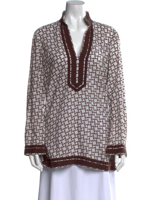 Tory Burch Printed V-Neck Tunic