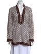 Tory Burch Printed V-Neck Tunic