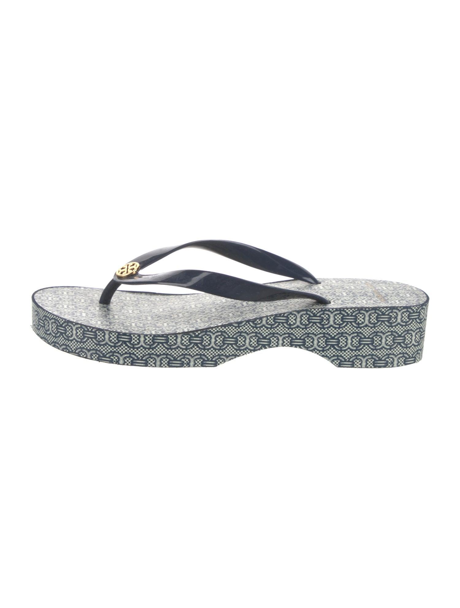 Tory Burch Rubber Printed Flip Flops