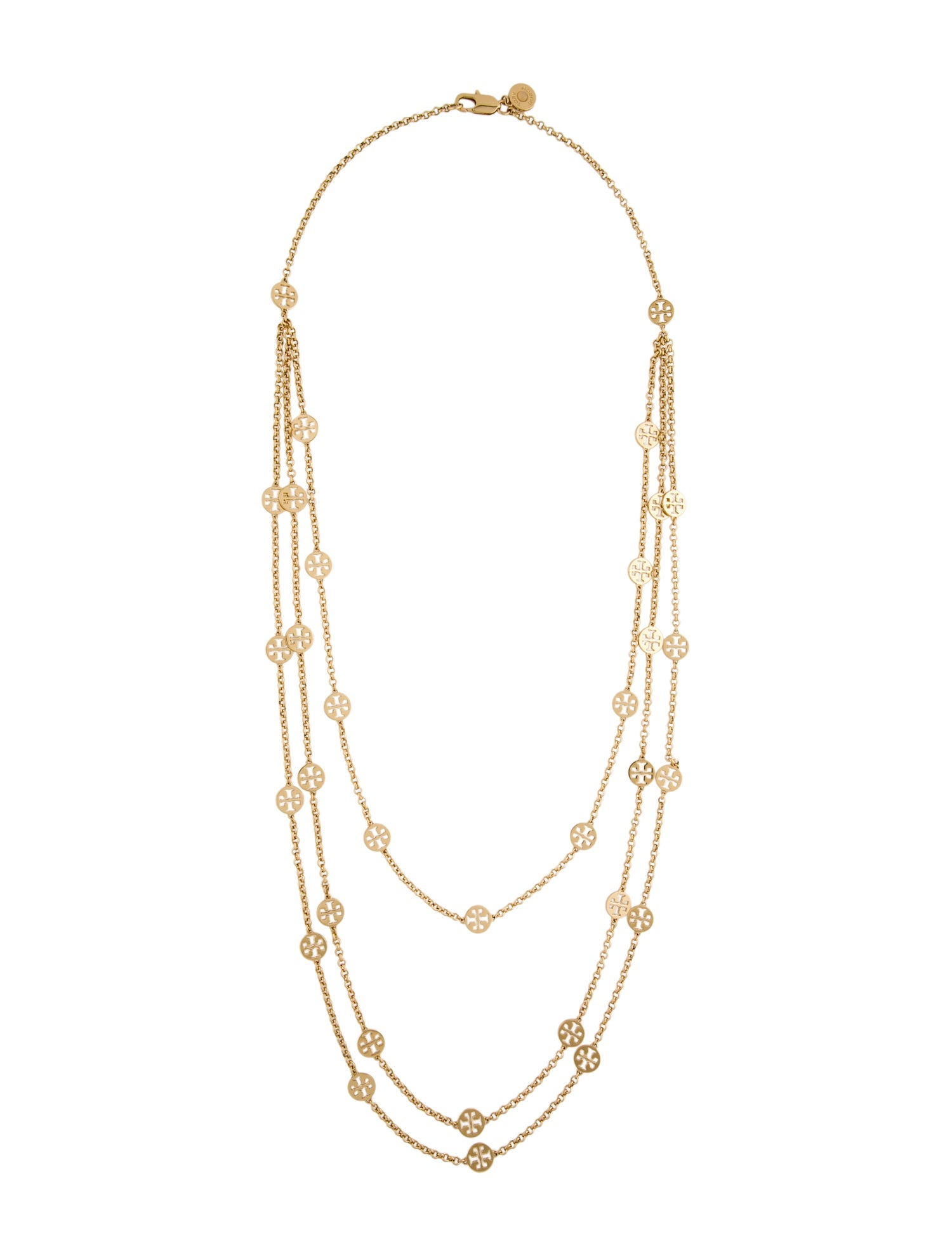 Tory Burch Logo Multistrand Necklace