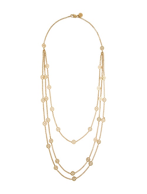 Tory Burch Logo Multistrand Necklace