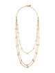 Tory Burch Logo Multistrand Necklace