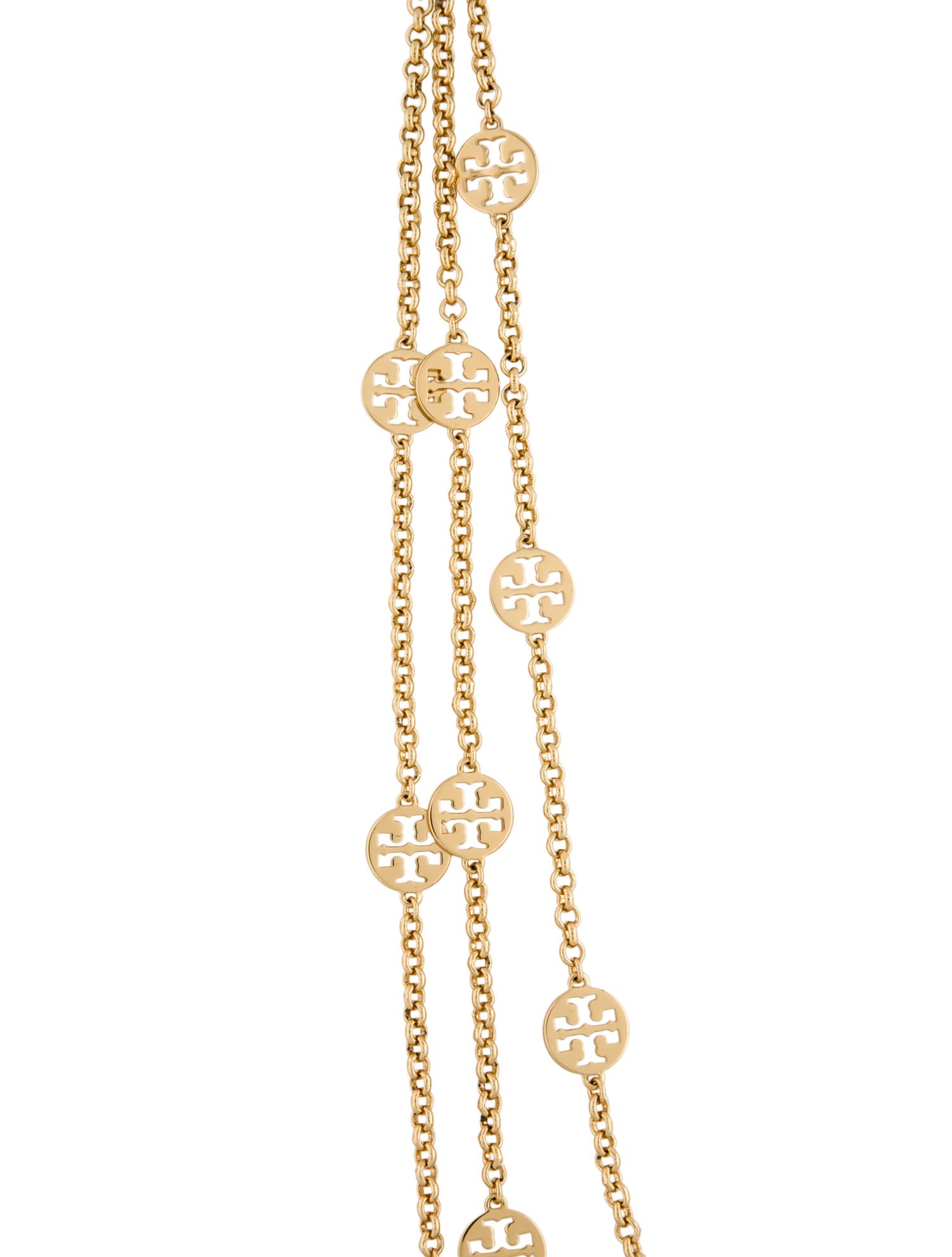 Tory Burch Logo Multistrand Necklace