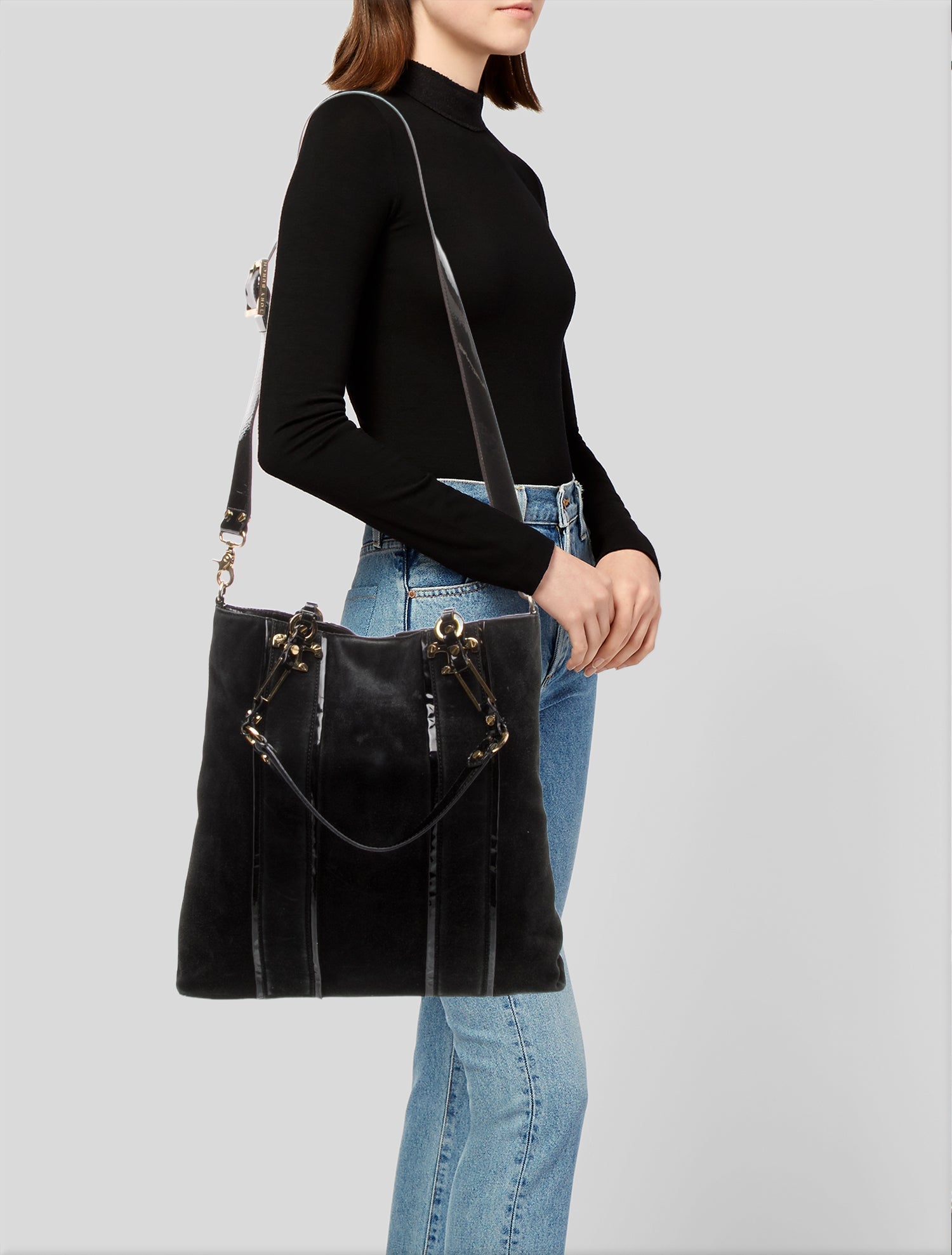 Tory Burch Suede Bucket Bag