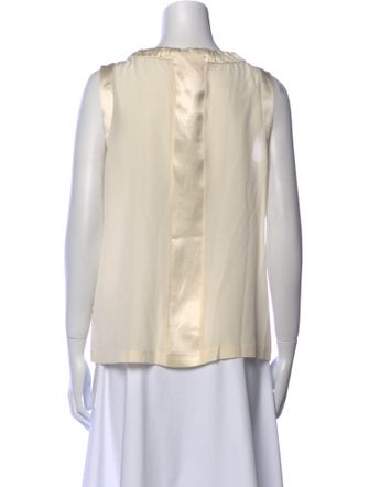 Tory Burch Silk Cowl Neck Blouse