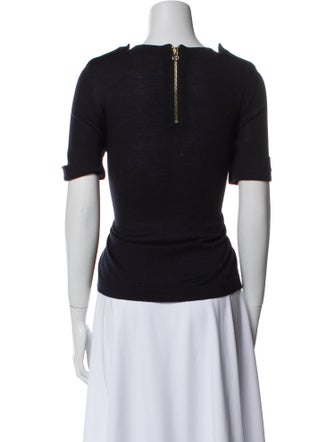 Tory Burch Merino Wool Scoop Neck Sweater