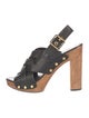 Tory Burch Leather Studded Accents Slingback Sandals