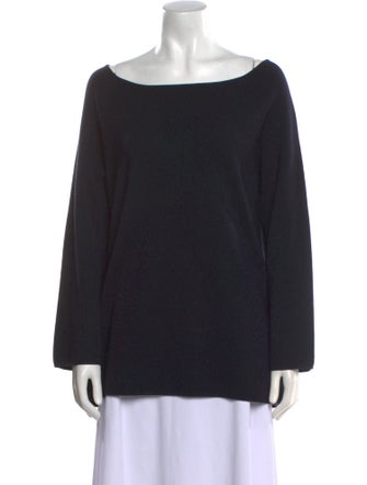 Tory Burch Merino Wool Bateau Neckline Sweater