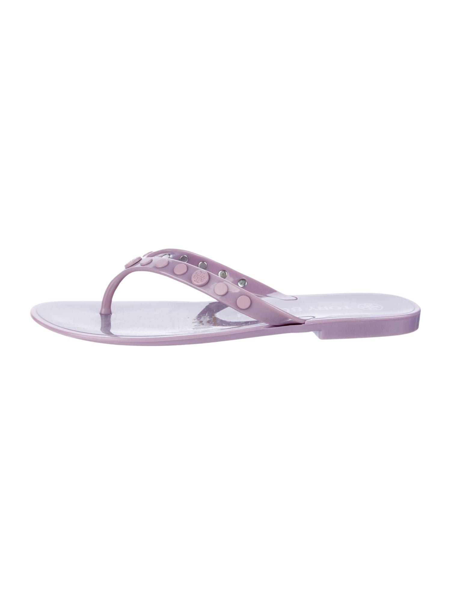 Tory Burch Rubber Studded Accents Flip Flops