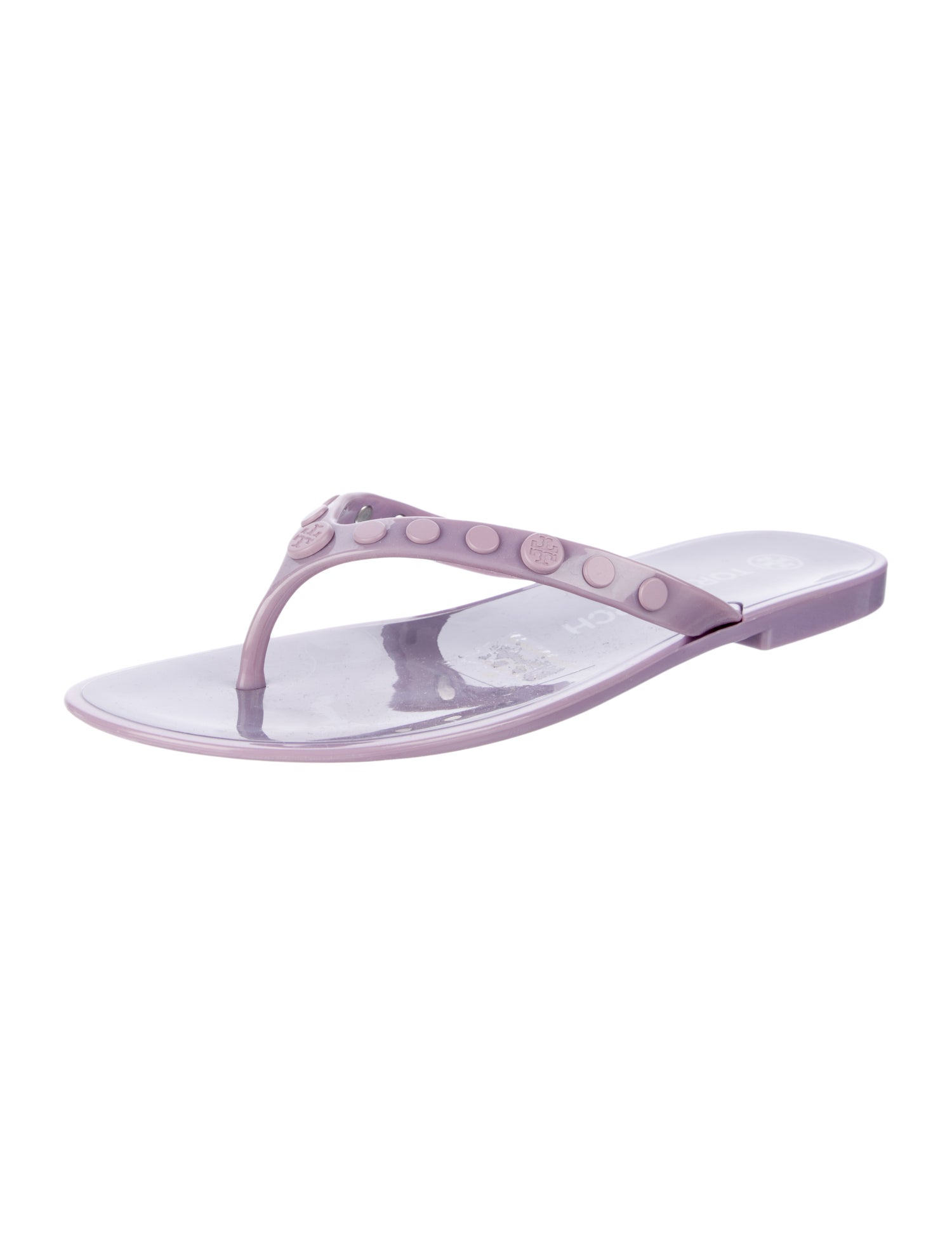 Tory Burch Rubber Studded Accents Flip Flops