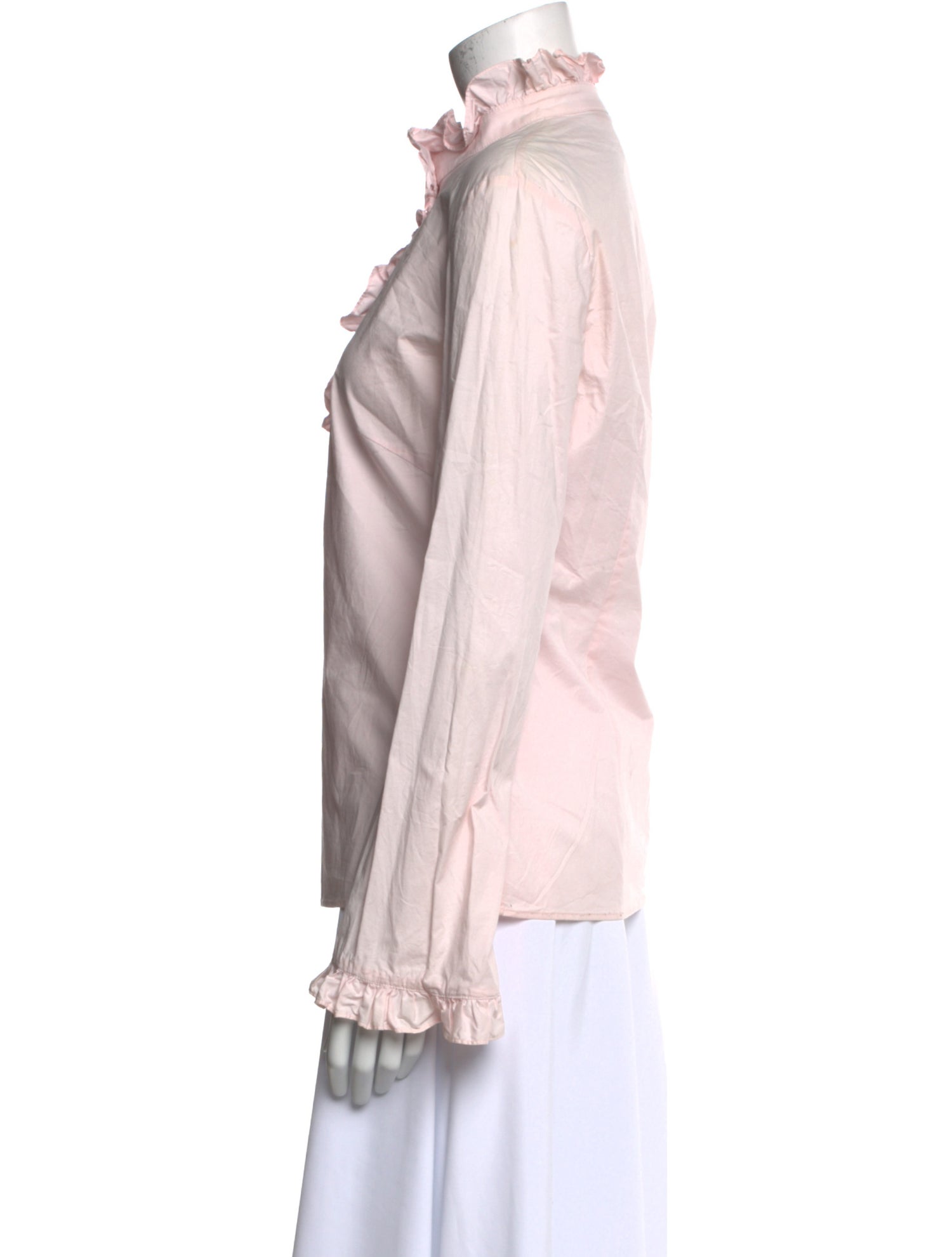 Tory Burch Mock Neck Long Sleeve Blouse