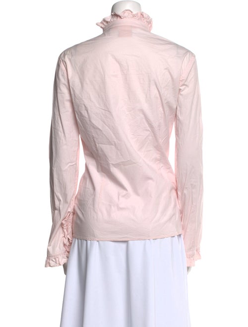 Tory Burch Mock Neck Long Sleeve Blouse