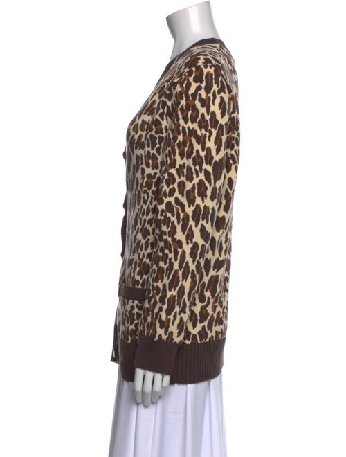 Tory Burch Animal Print V-Neck Tunic