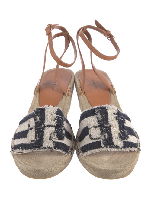 Tory Burch Leather Striped Espadrilles