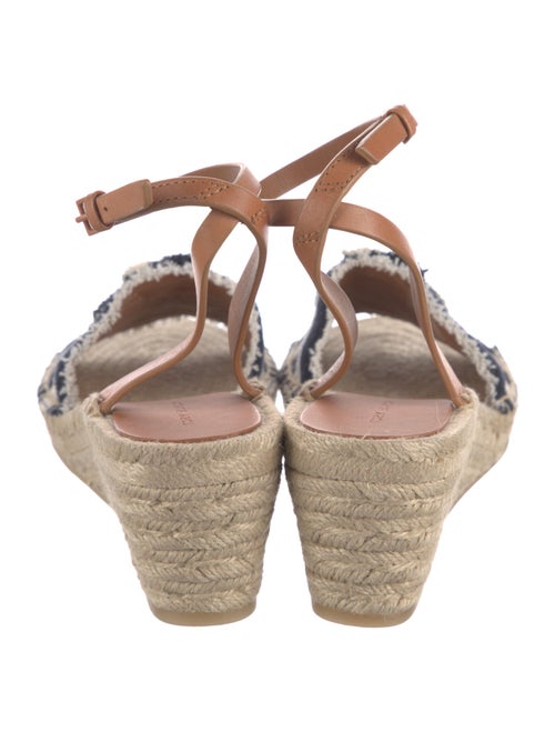 Tory Burch Leather Striped Espadrilles