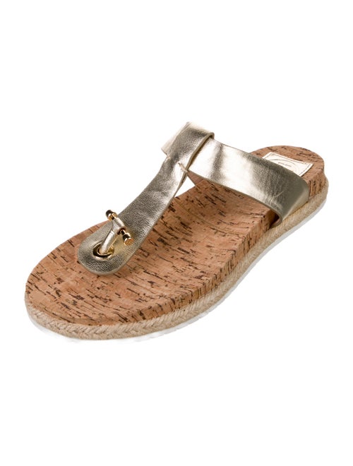 Tory Burch Leather T-Strap Sandals